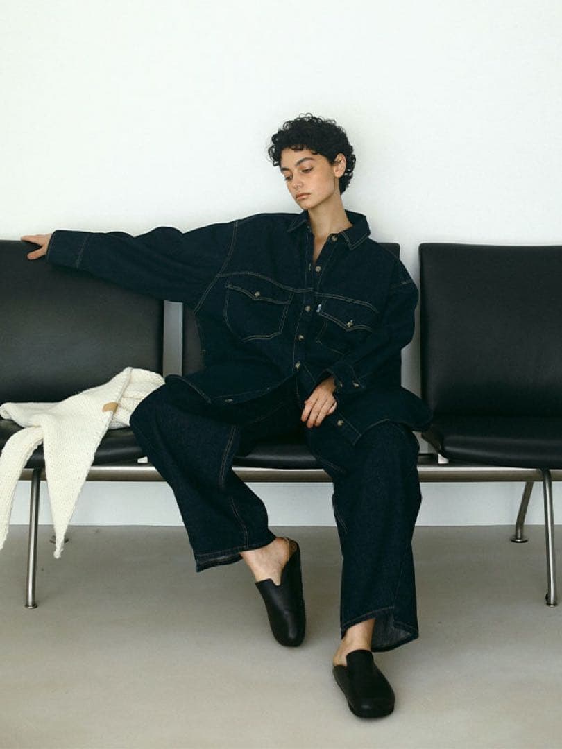 etre tokyo edwin デニムシャツジャケット インディゴ