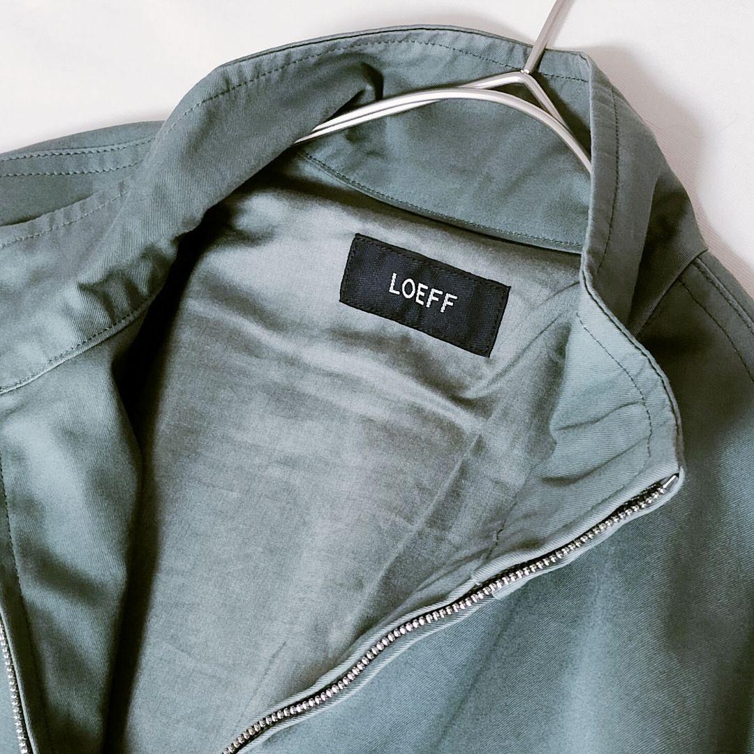 美品 LOEFF コットン ギャバ MA-1 ワンピース カーキ 1