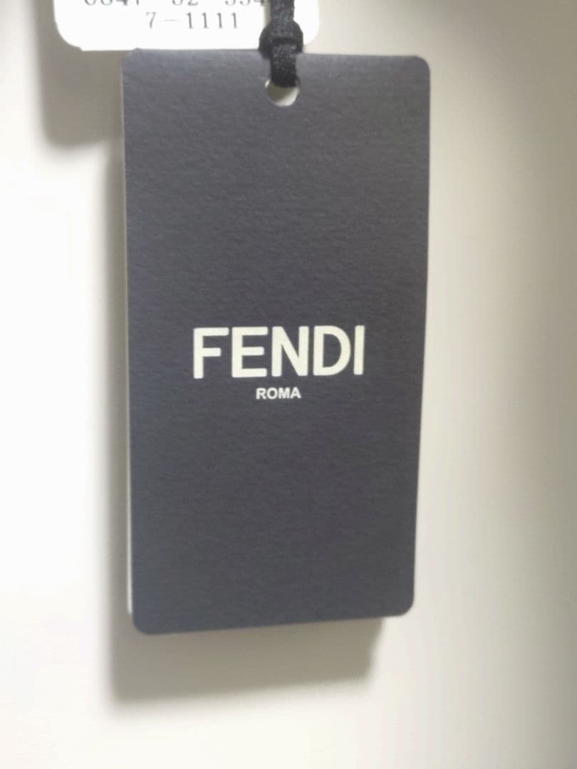 【新品未使用】FENDI フェンディ ズッカ柄 ワイン レッド マフラー ウール