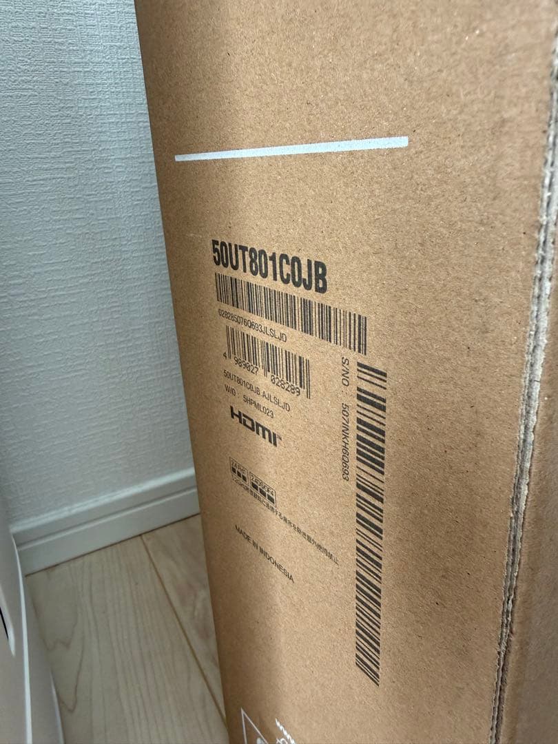 【未開封品】 LG　50V型スマートテレビ　50UT801C0JB　4K　UHD