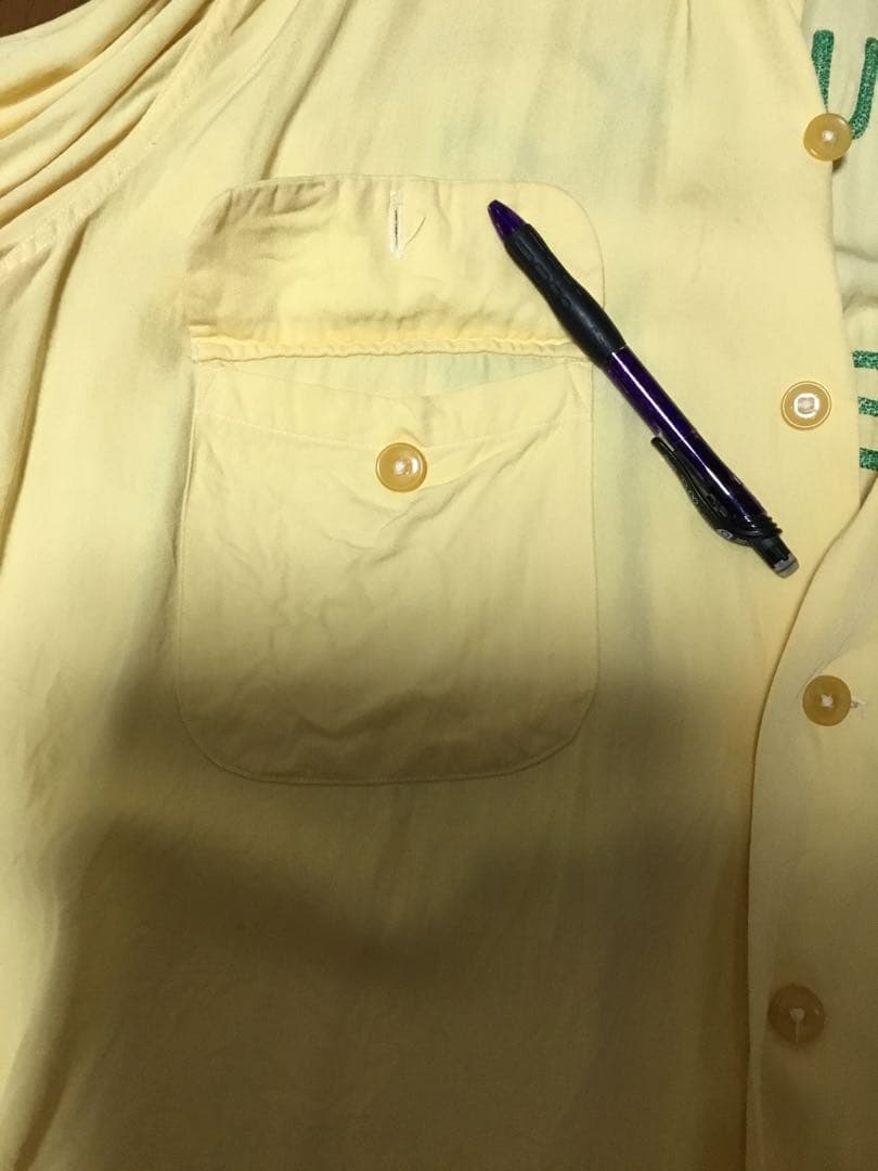 ボーリングシャツ長袖ギャバシャツ　ビンテージ　50S ロカビリー