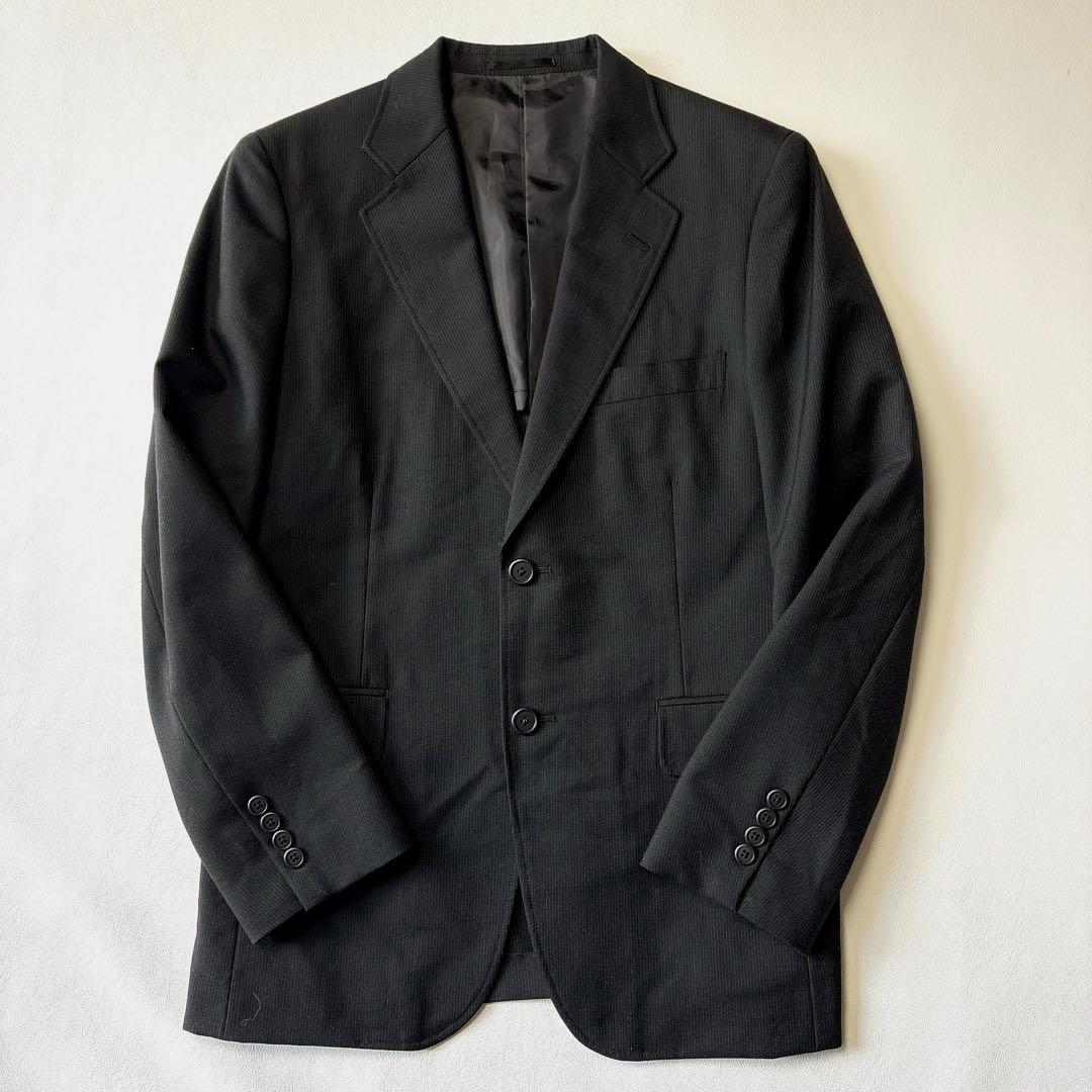 美品 ジェイプレス 男の子160 フォーマルスーツ3点セット 刺繍 ストライプ