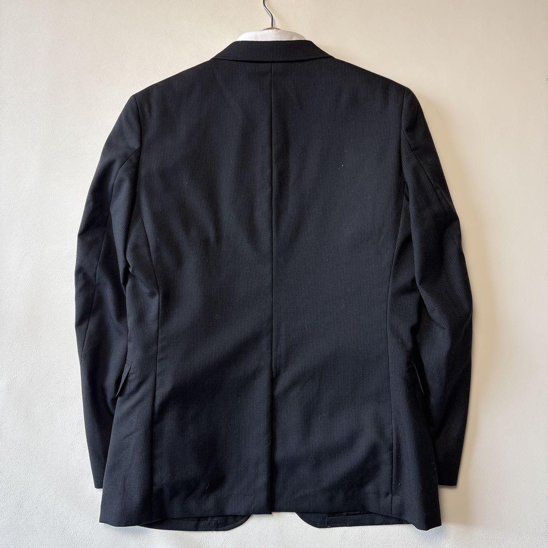 美品 ジェイプレス 男の子160 フォーマルスーツ3点セット 刺繍 ストライプ