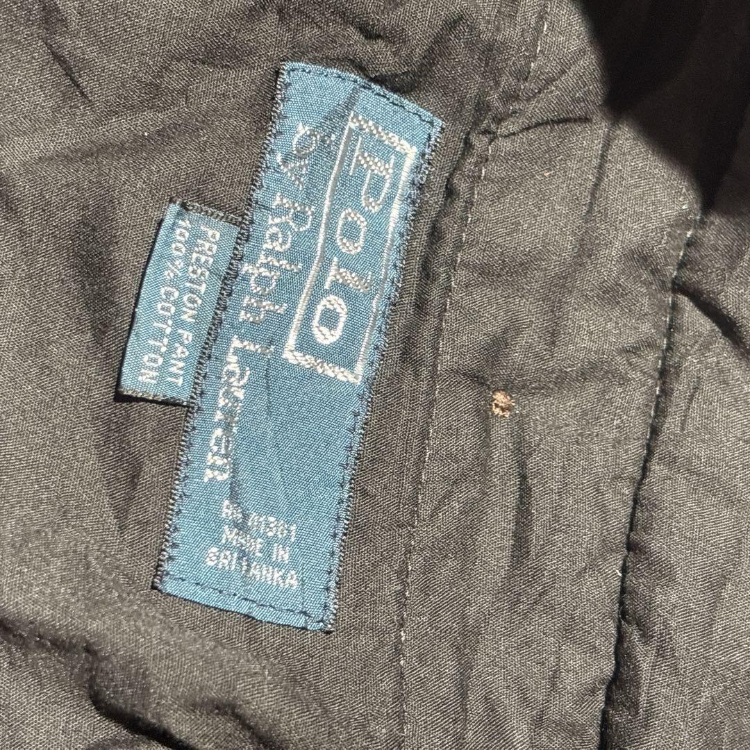 【ラルフローレン】ポロチノ　コーデュロイ　ブラック　W36 色残り良し