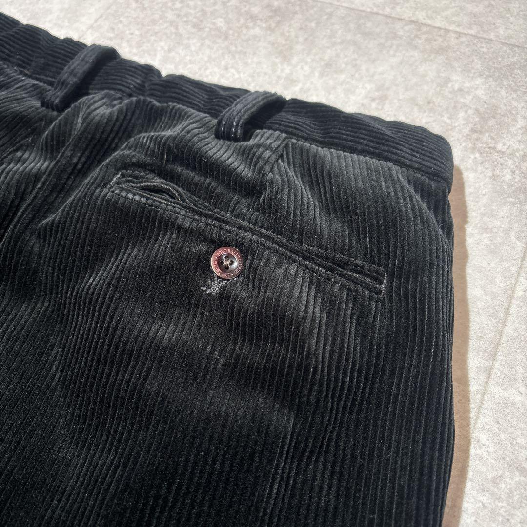 【ラルフローレン】ポロチノ　コーデュロイ　ブラック　W36 色残り良し