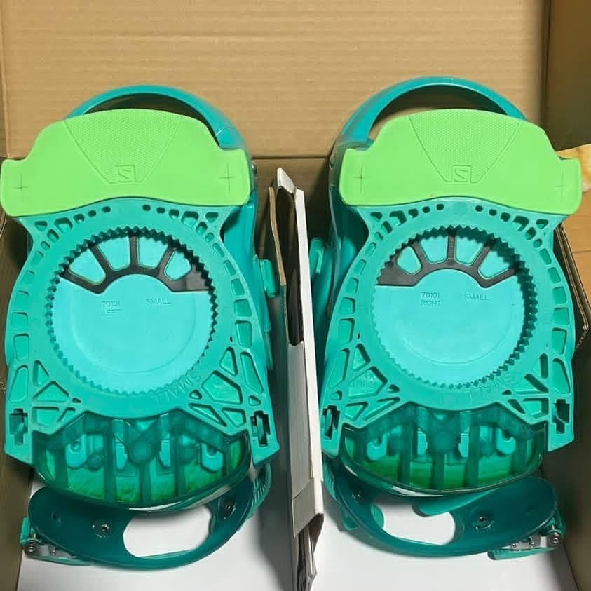 SALOMON スノボ ビンディング サイズS グリーン