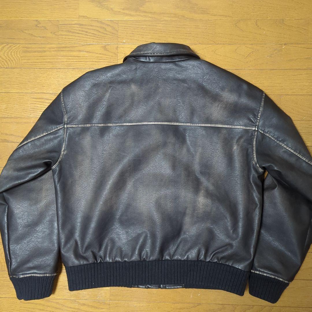 GAP リサイクルヴィーガンレザーボンバージャケット M 完売品