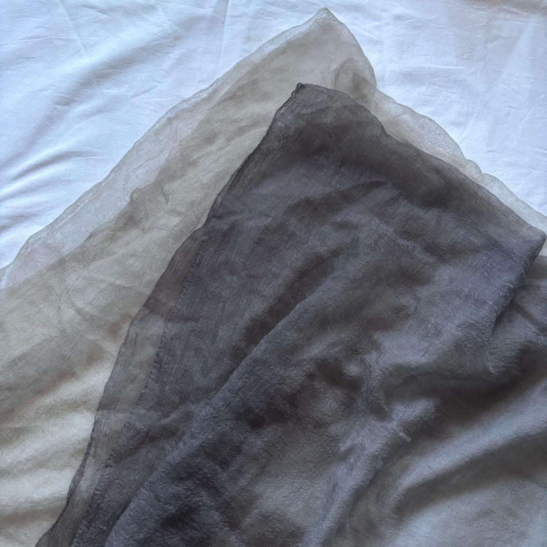 Oyuna カシミヤ100 ストール マフラー 超大判　薄手　グラデーション