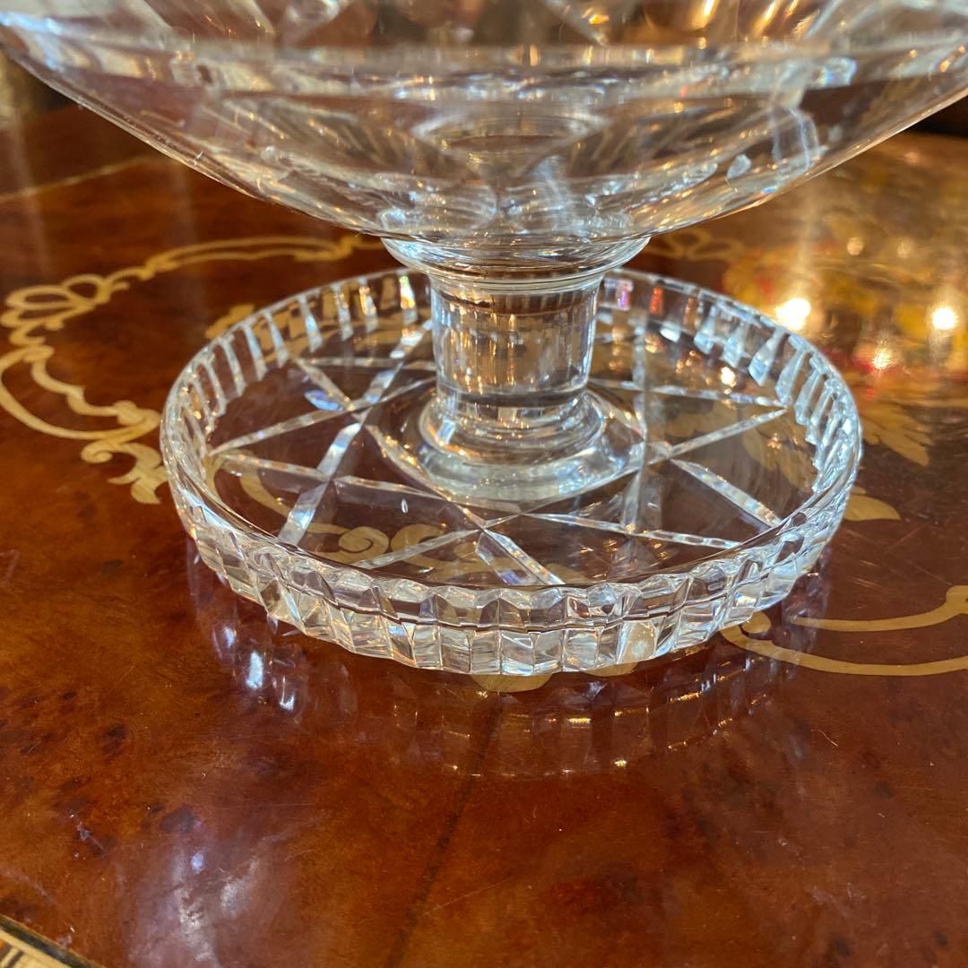 イタリア製　ムラーノ　コンポート　ガラス　回転式