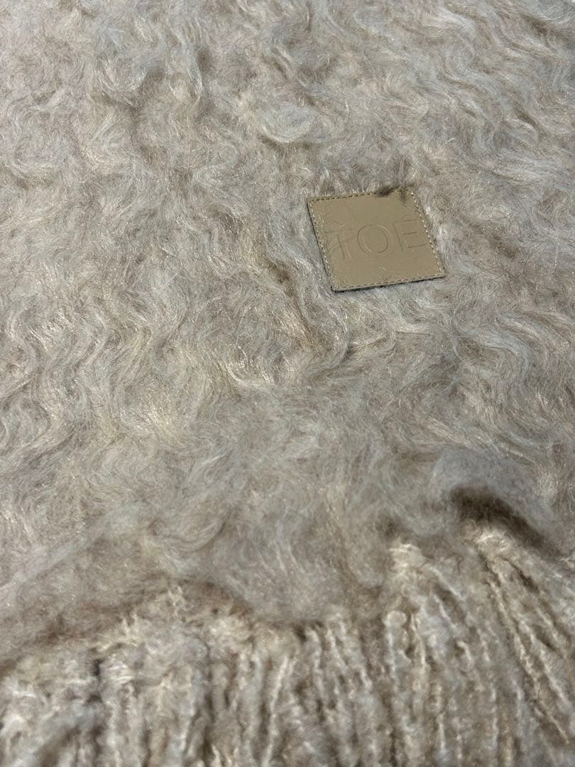 the toe Pigalle shaggy muffler ベージュ