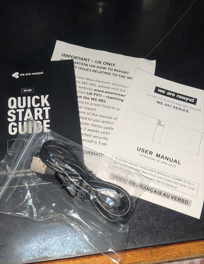 WE-001 カセットテーププレイヤー【ジャンク品】