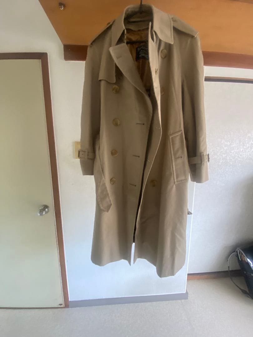 トレンチコート ベージュ チェック柄