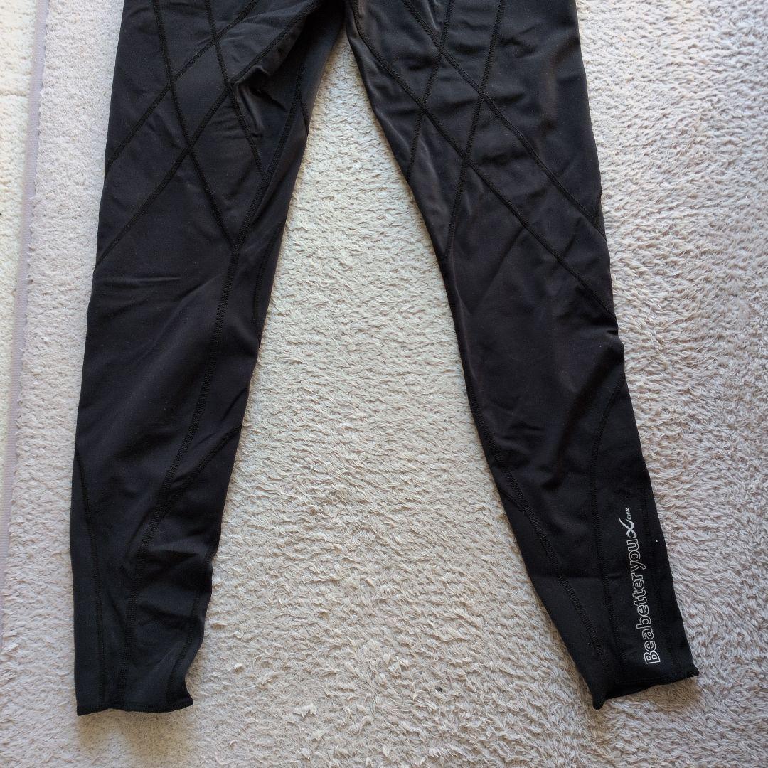 CMX ブラックランニングタイツ Mサイズ ダイヤモンドパターン