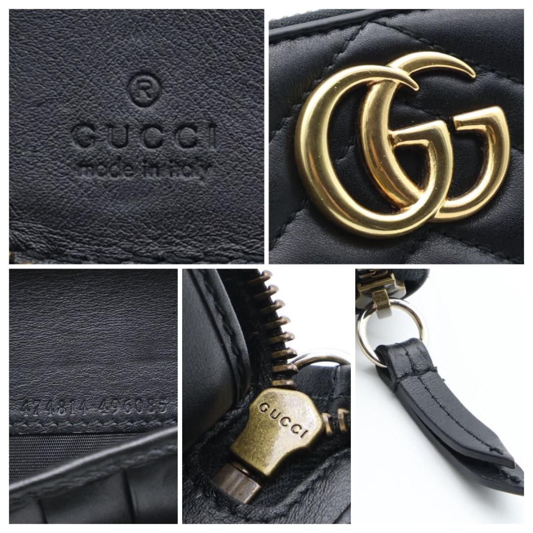 【極美品】GUCCI GGマーモント　長財布　オーガナイザー　黒