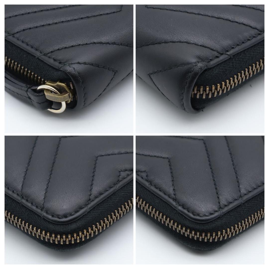 【極美品】GUCCI GGマーモント　長財布　オーガナイザー　黒