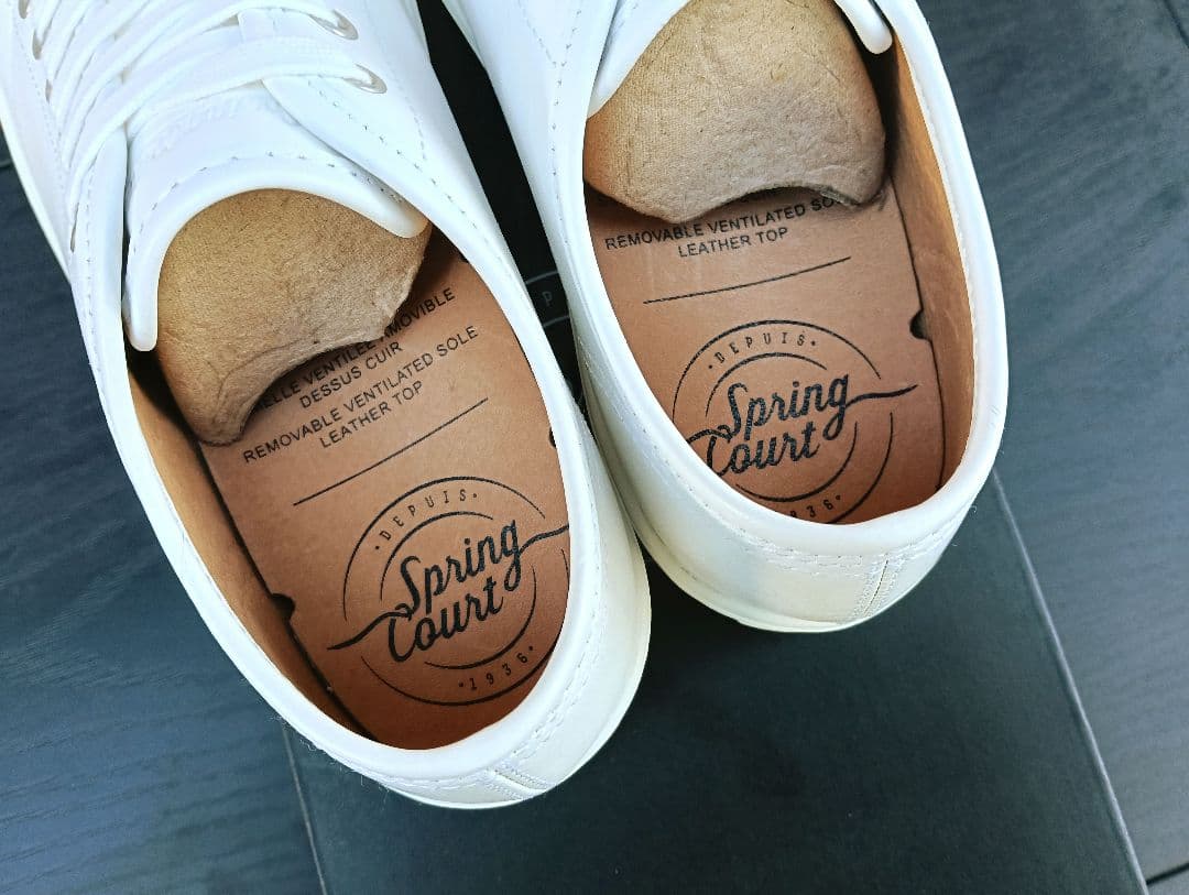 【未使用】spring court G2 NAPPA LEATHER 38