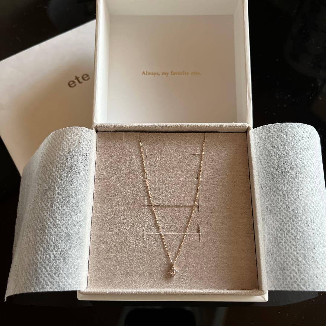 【る】K18MPG レイヤー ダイヤモンド フローレット ネックレス