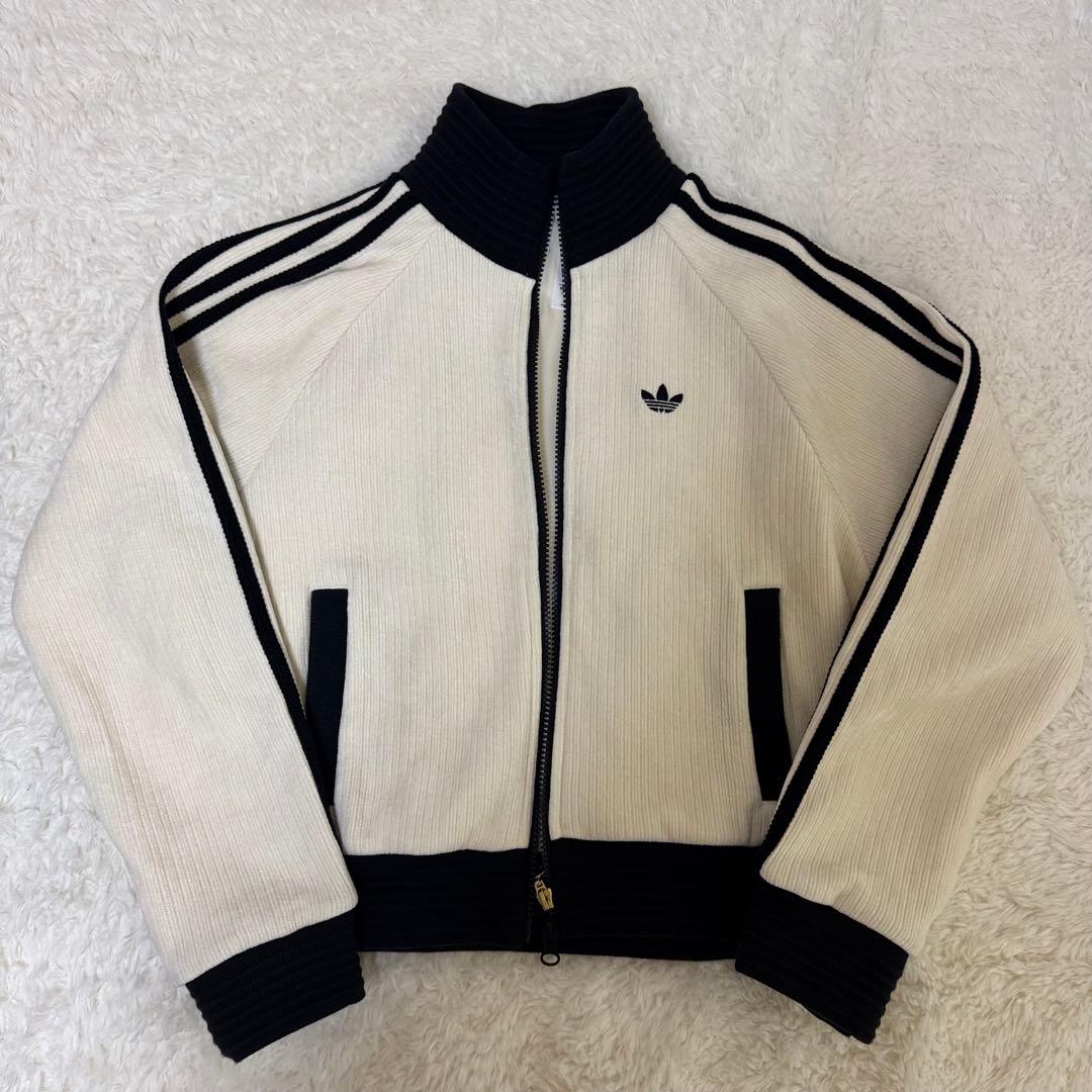 adidas カラージャケット cream white Sサイズ
