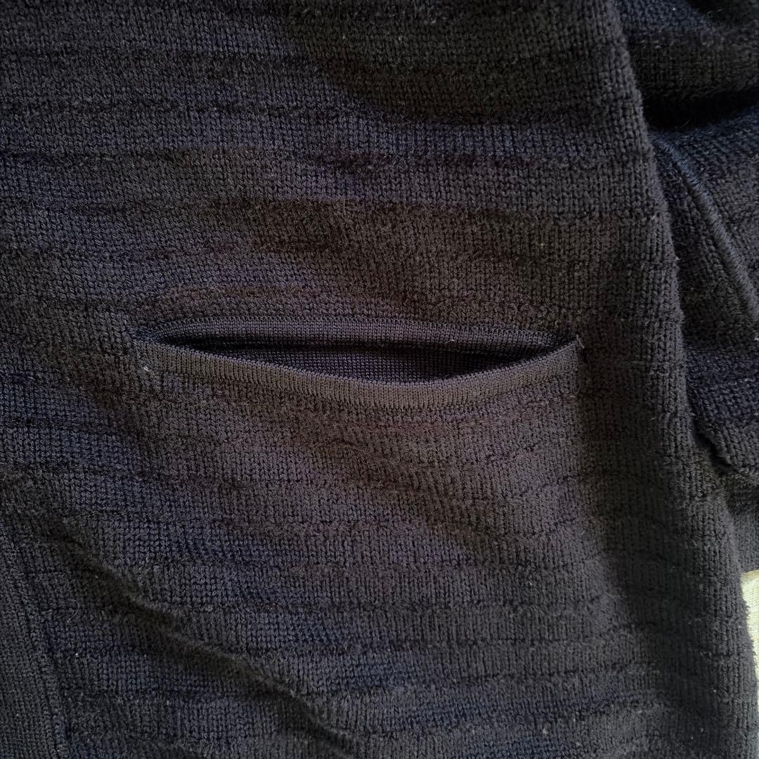 【ジョルジオアルマーニ】大きいサイズ ボーダー カーディガン ゆったり