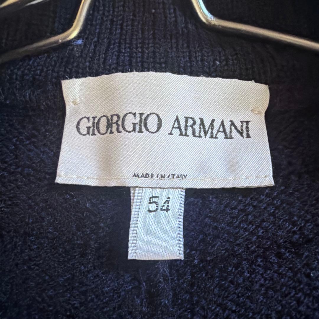 【ジョルジオアルマーニ】大きいサイズ ボーダー カーディガン ゆったり