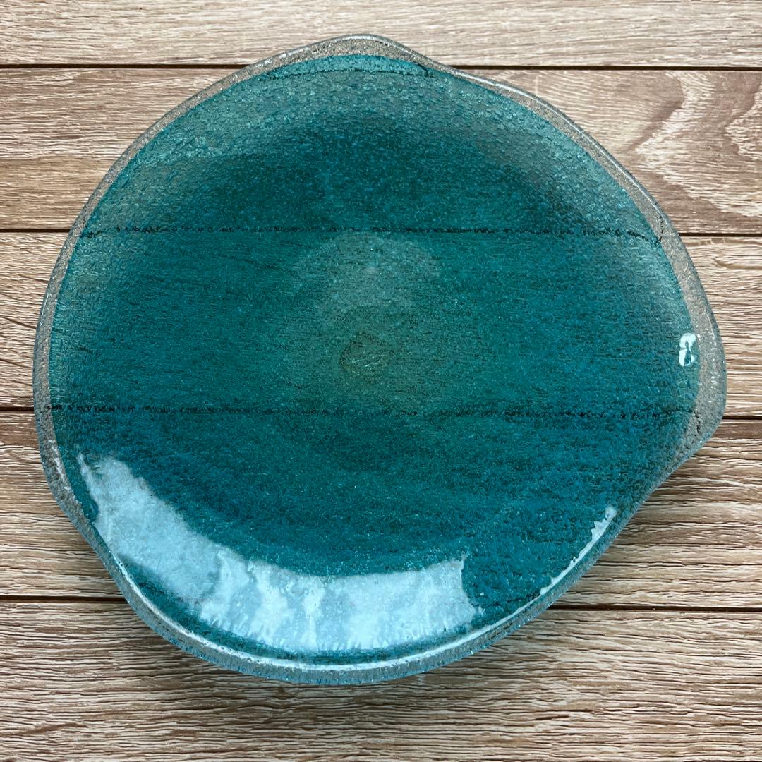 稲嶺盛吉　琉球ガラス　カップとソーサーセット