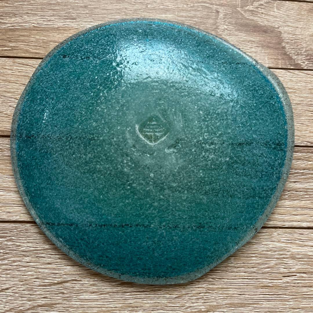 稲嶺盛吉　琉球ガラス　カップとソーサーセット