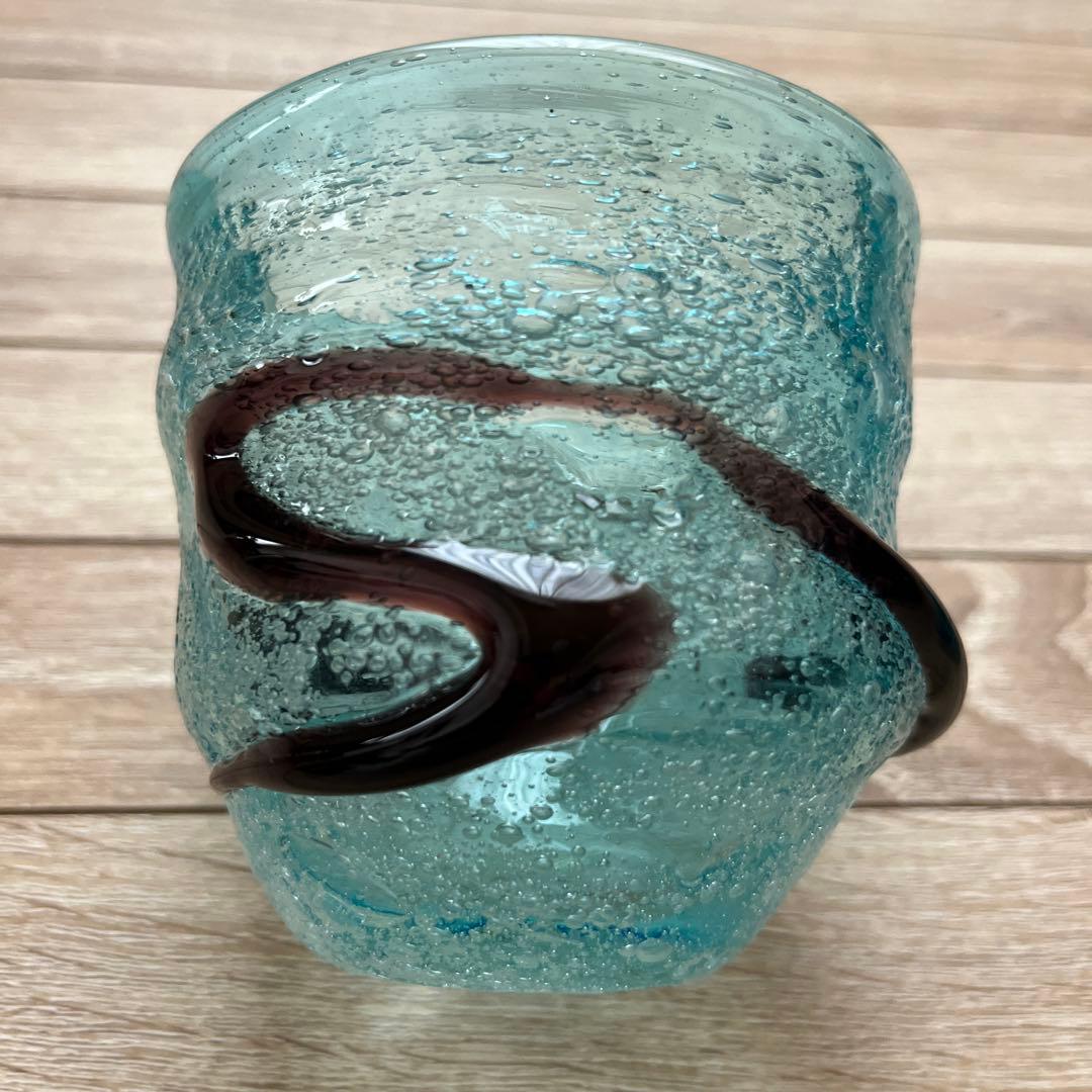 稲嶺盛吉　琉球ガラス　カップとソーサーセット