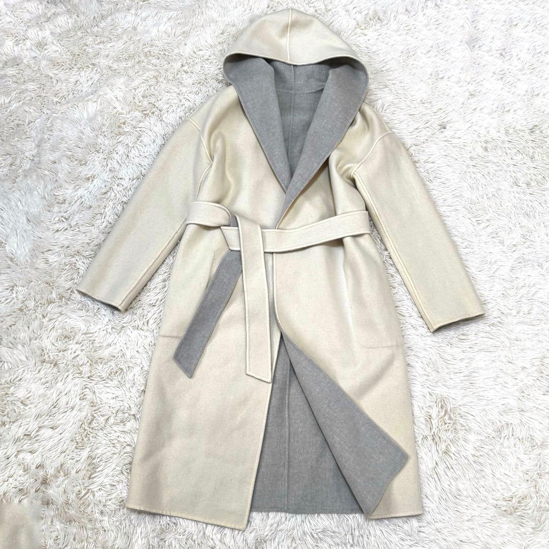 ESTNATION エストネーション ウールコート リバーシブル フード付 36