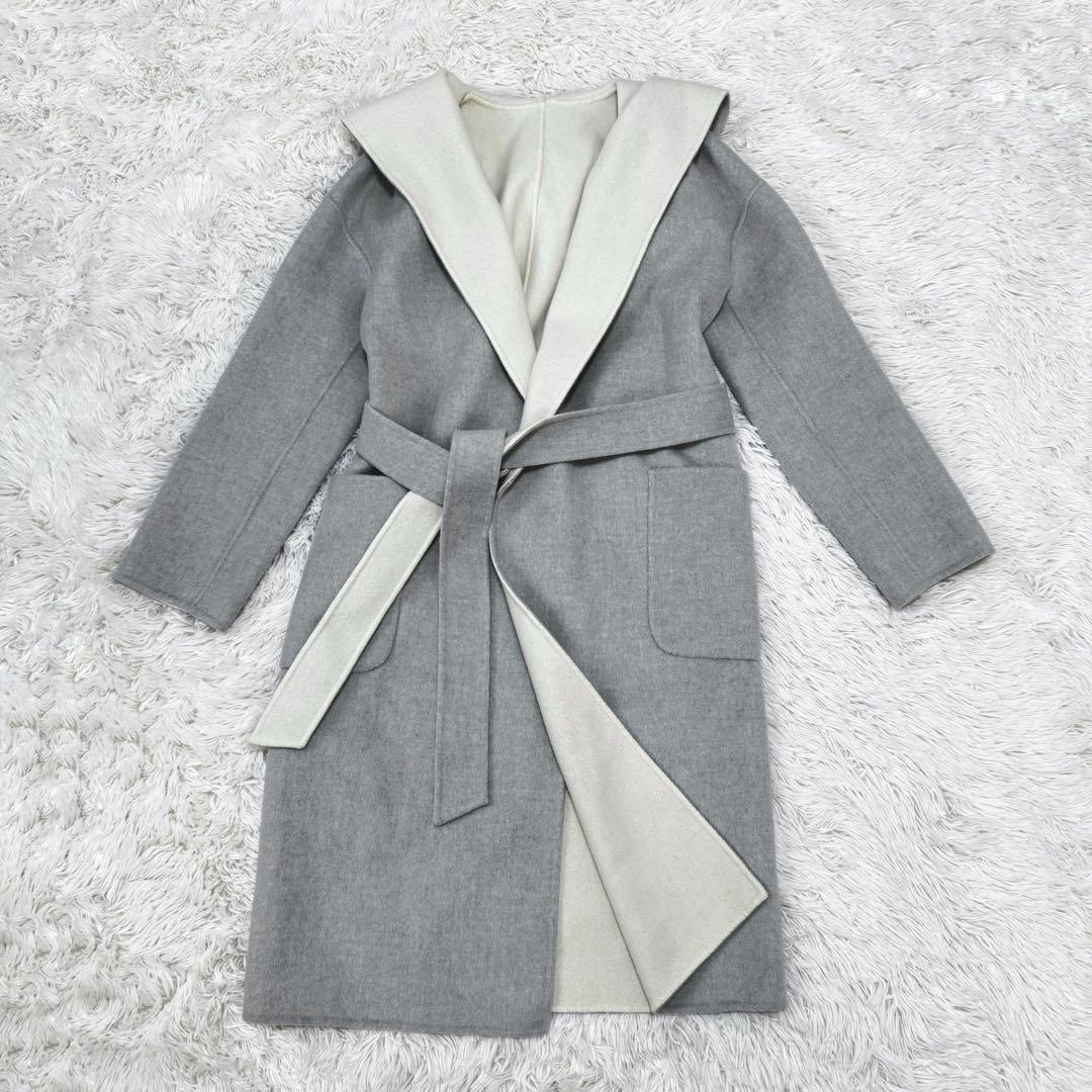 ESTNATION エストネーション ウールコート リバーシブル フード付 36