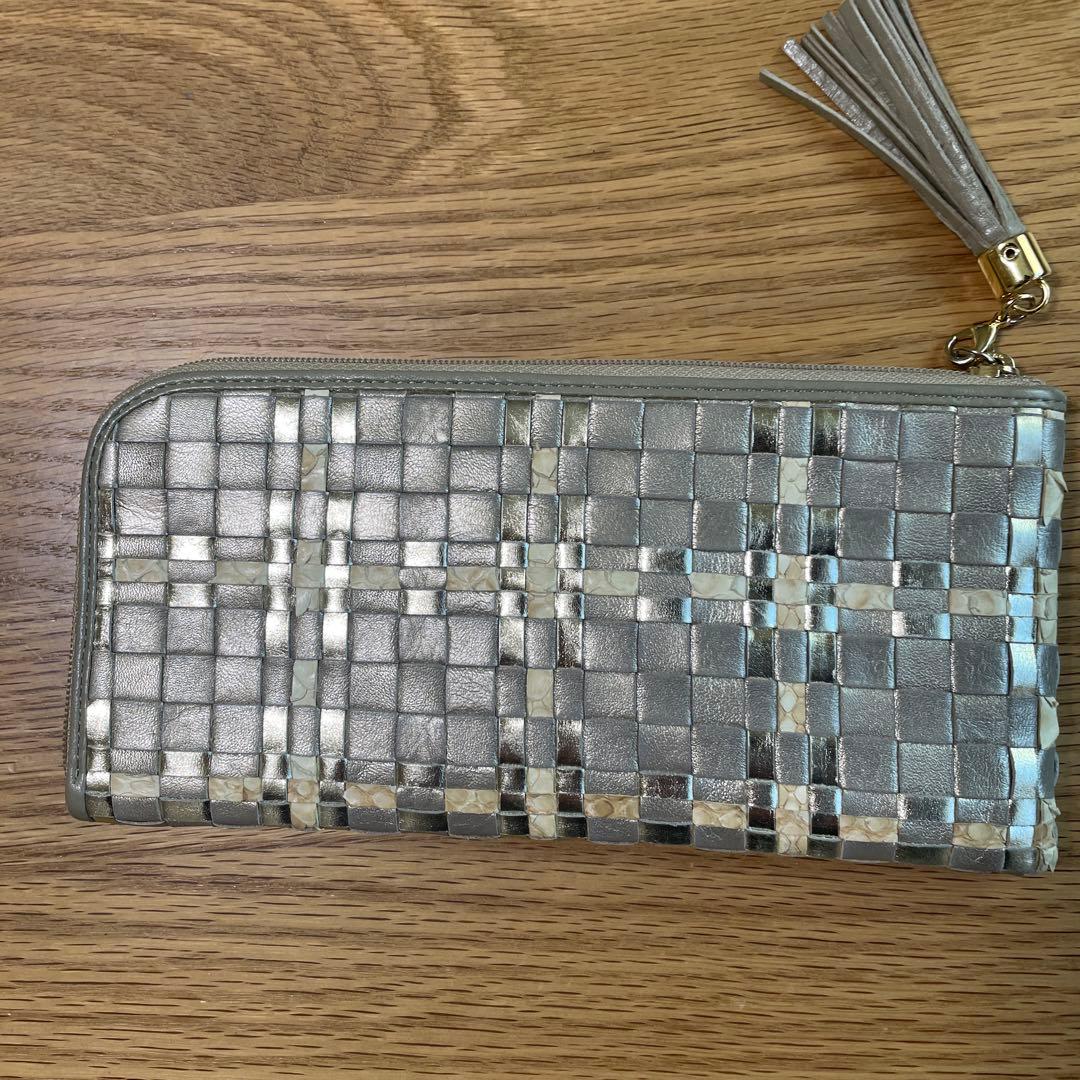 ATAO 編み込みデザイン 長財布