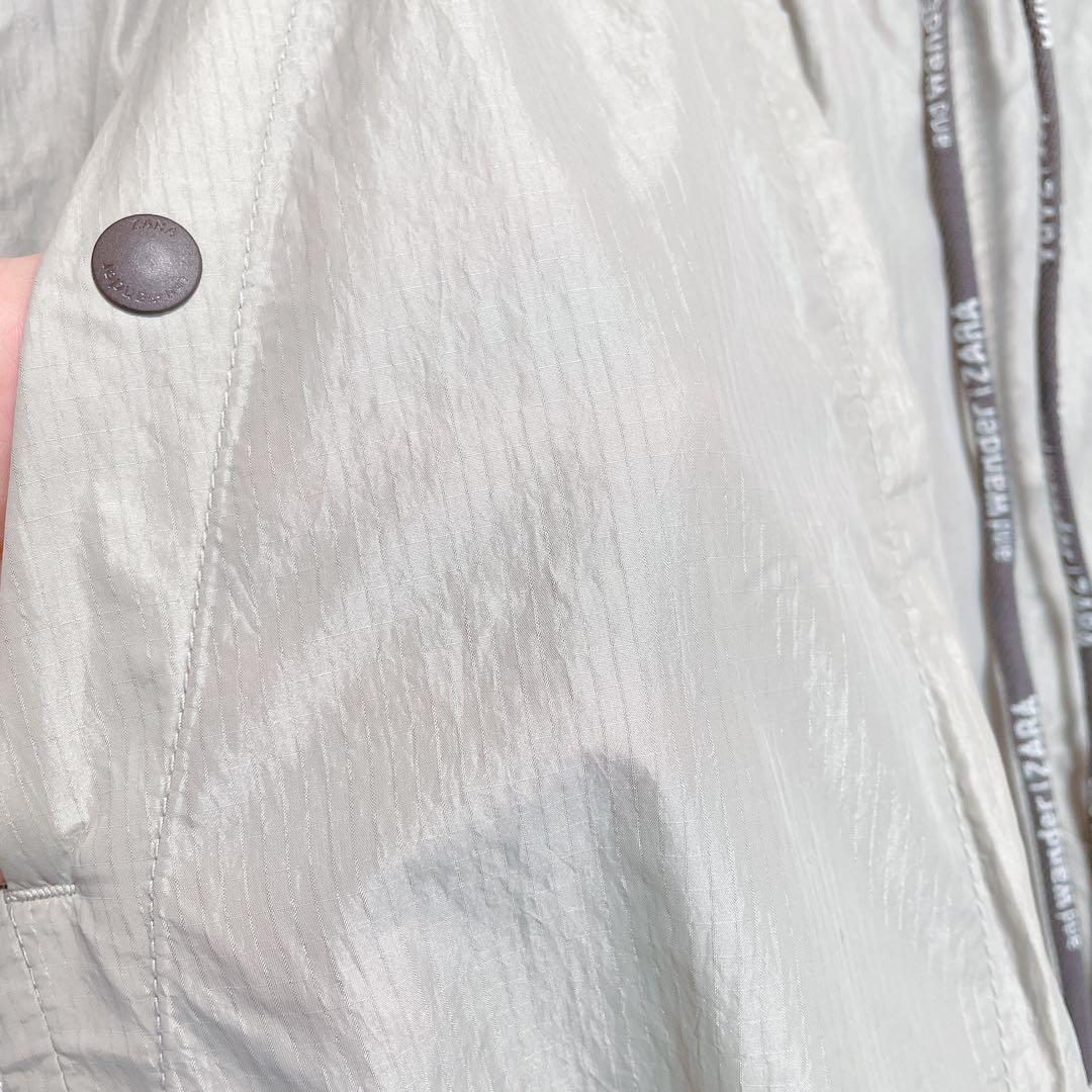 1498【アンドワンダー×ザラ】撥水パンツ ナイロンパンツ ウエストゴム S