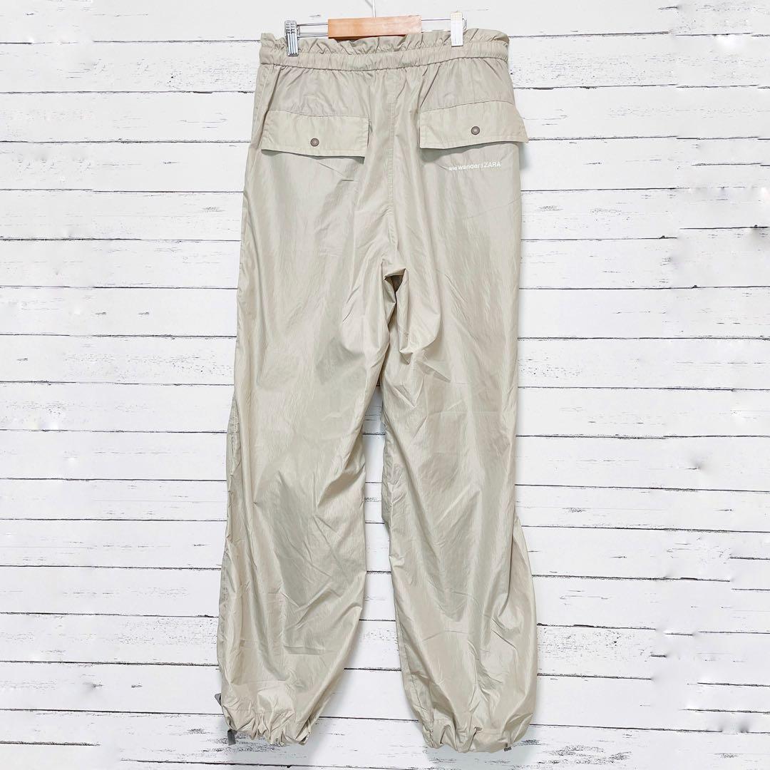1498【アンドワンダー×ザラ】撥水パンツ ナイロンパンツ ウエストゴム S