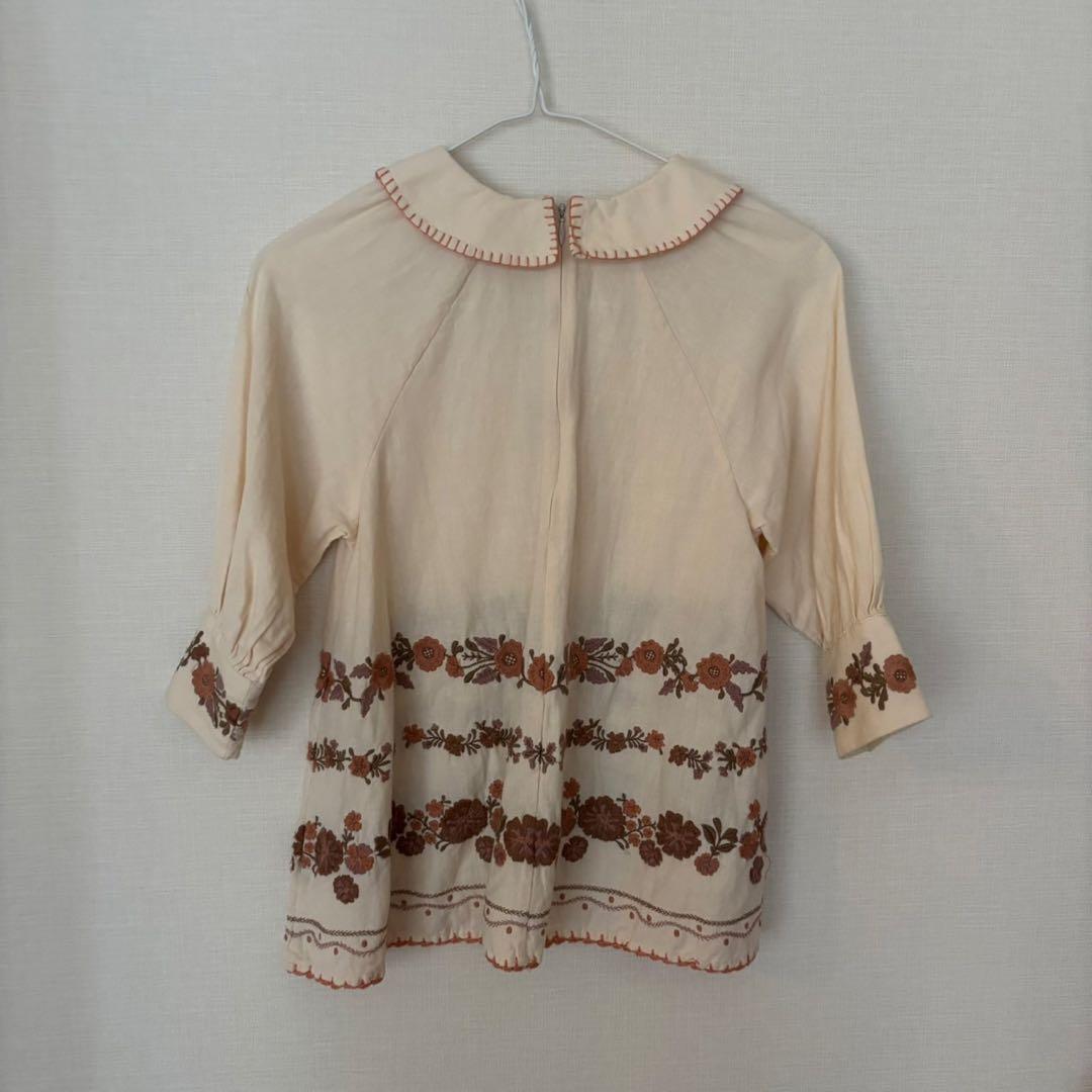 Apolina kids アポリナ　ワンピ　ワンピース　白