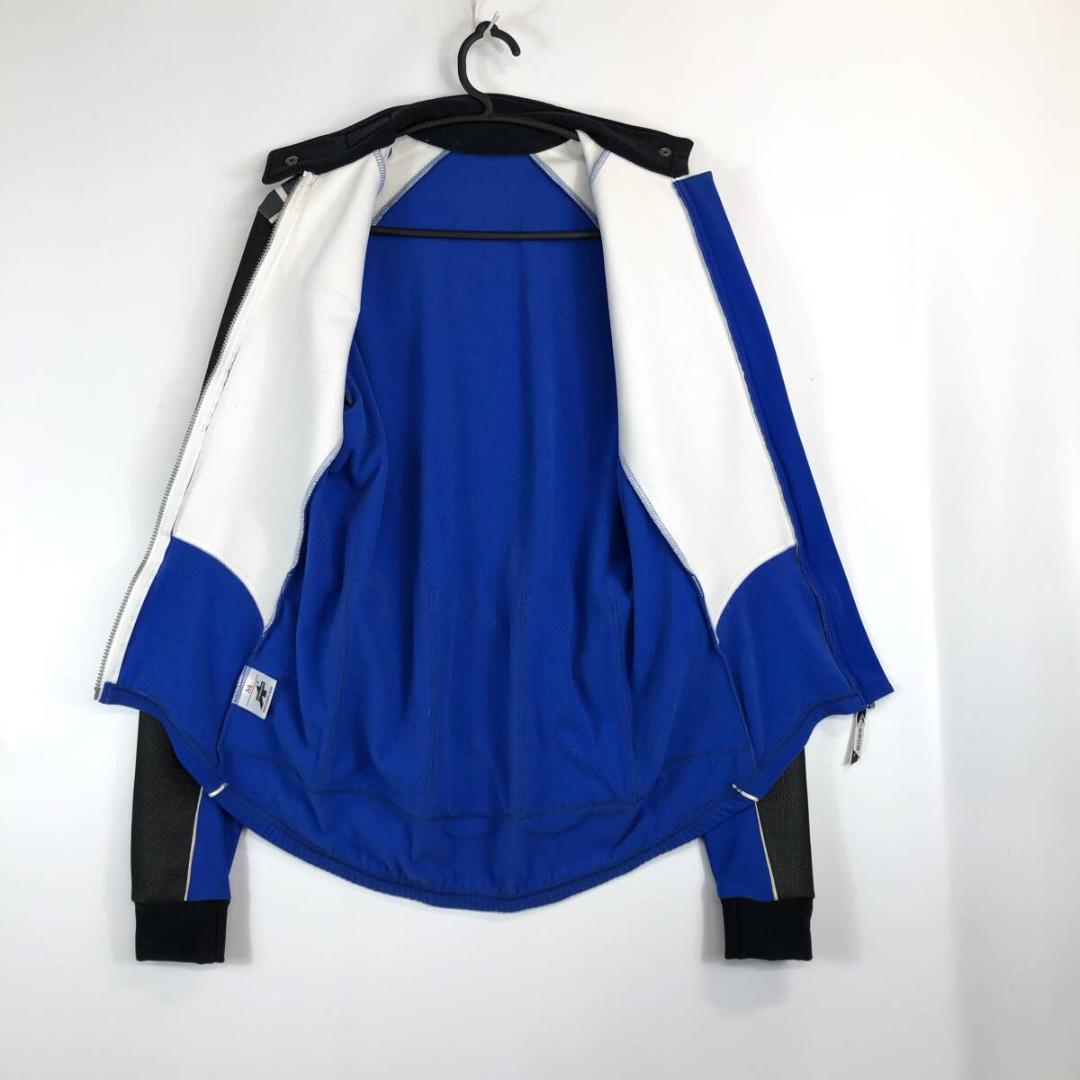 超美品 assos アソス　裏起毛サイクルジャージ ブラック ブルー Mサイズ