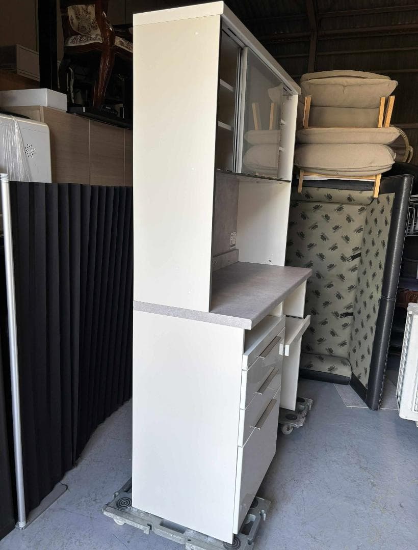 naomi  最高級 PAMOUNA キッチンボード食器棚 セラミカネロ