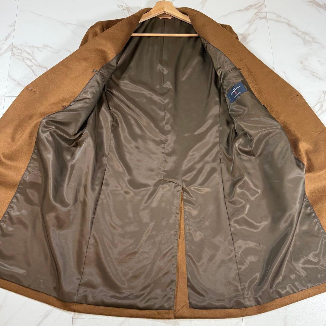 【美品/カシミヤ100%/M】エルメネジルドゼニア チェスターコート ベージュ