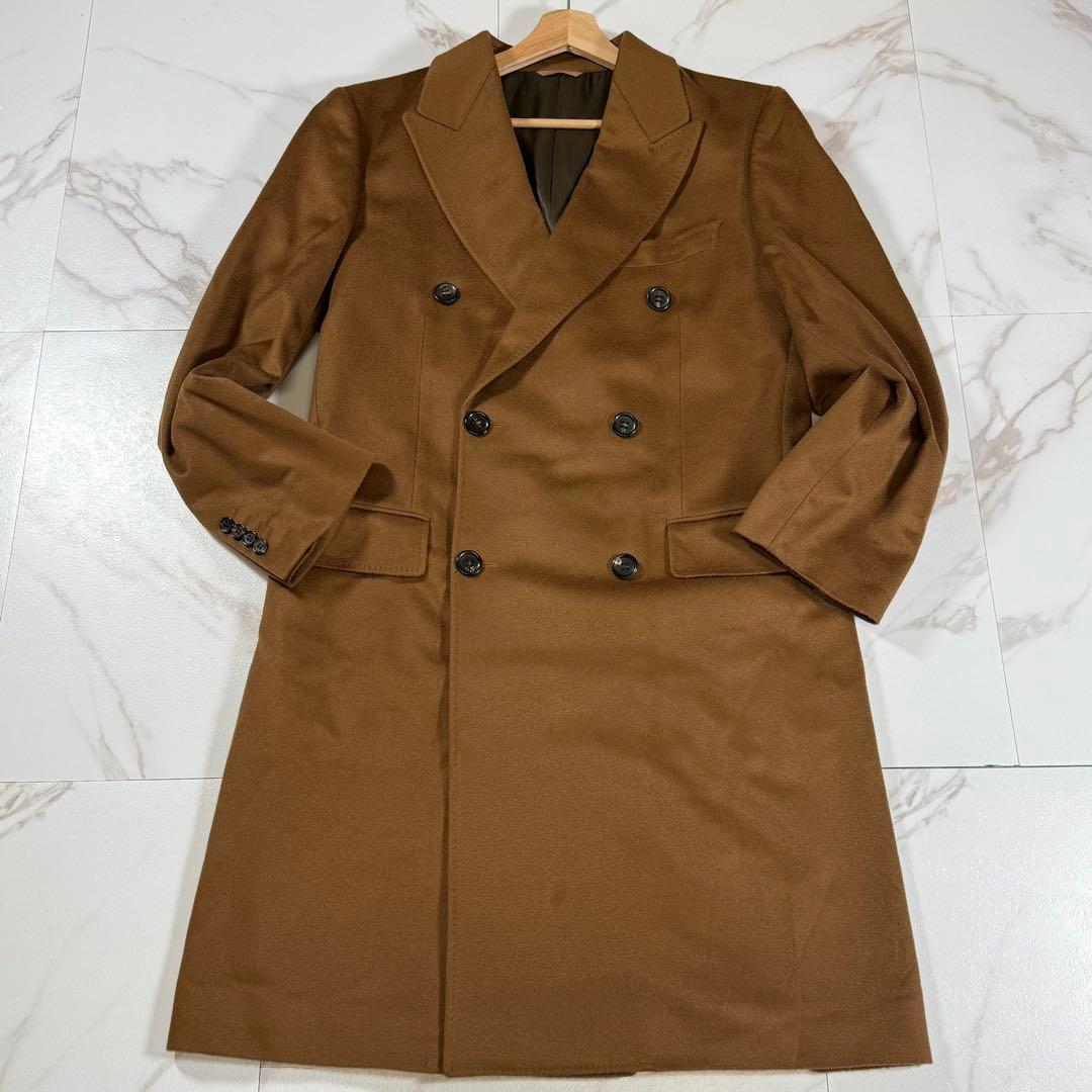 【美品/カシミヤ100%/M】エルメネジルドゼニア チェスターコート ベージュ