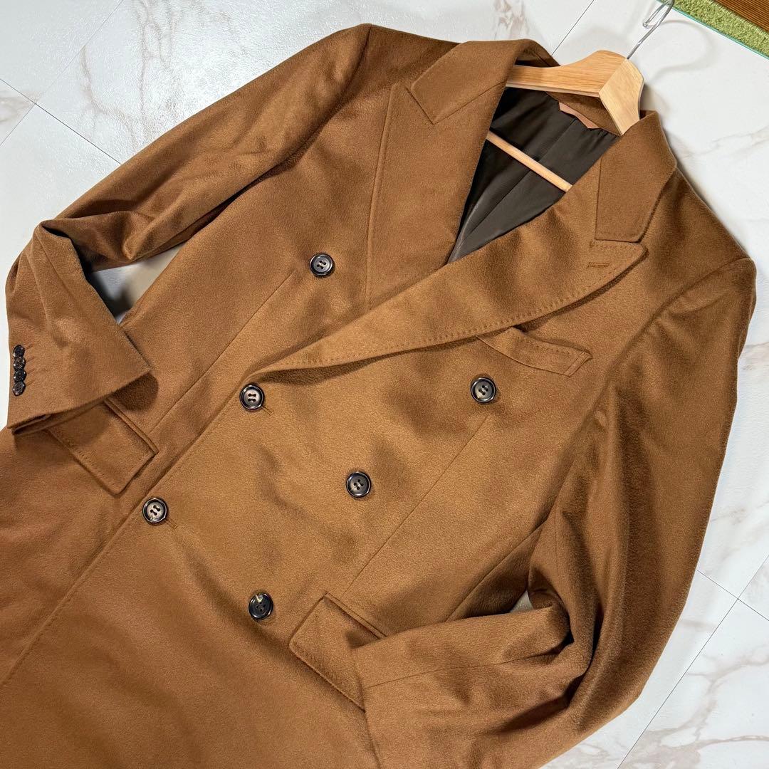 【美品/カシミヤ100%/M】エルメネジルドゼニア チェスターコート ベージュ