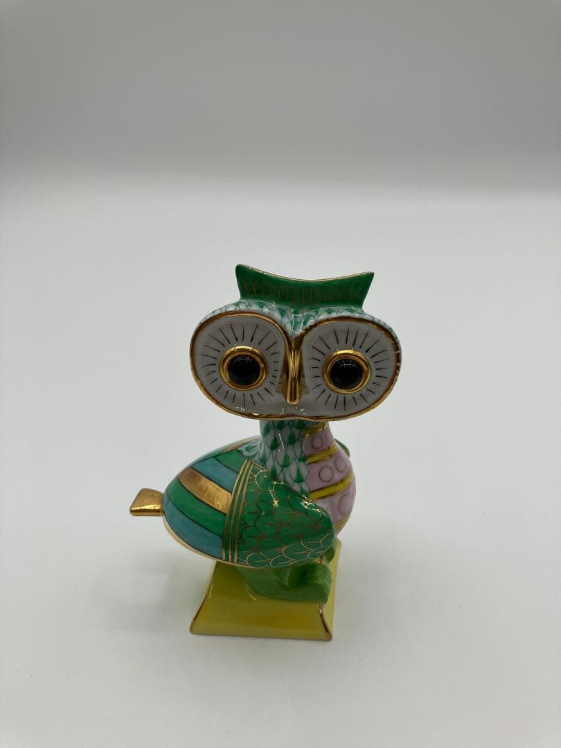 ヘレンド オウル 世界のフクロウ 箱　エルドラード 限定3000体 2桁