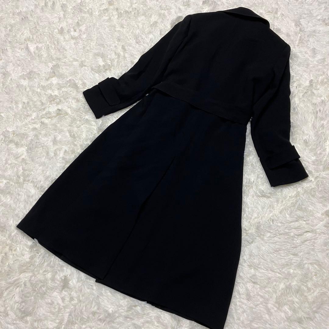 美品✨Theory セオリー ブラック チェスターコート サイズP ベルト付き