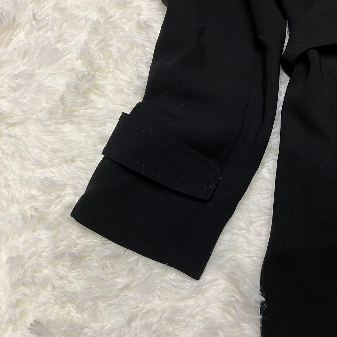 美品✨Theory セオリー ブラック チェスターコート サイズP ベルト付き