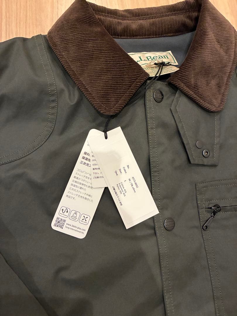 新品　未使用　エルエルビーン　ビーンズ・フィールド・コート　オリーブ　Lサイズ