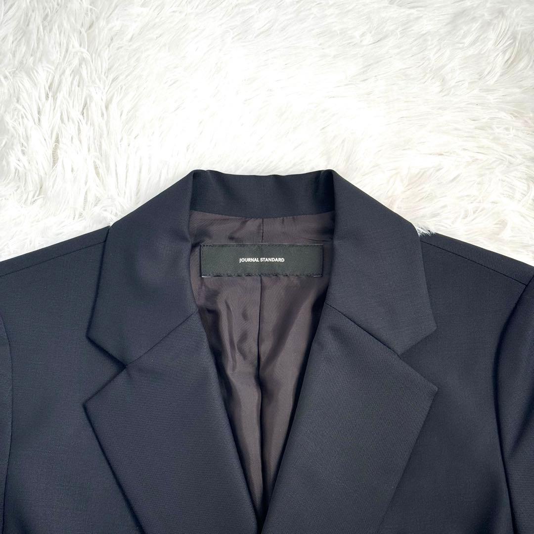 ジャーナルスタンダード ダブル ジャケット 紺ブレ 金ボタン フロント 毛