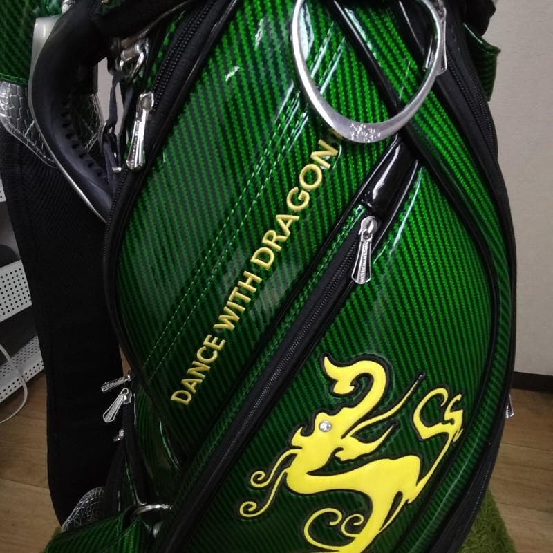 DANCE WITH DRAGON バイアスホロストライプ キャディバッグ