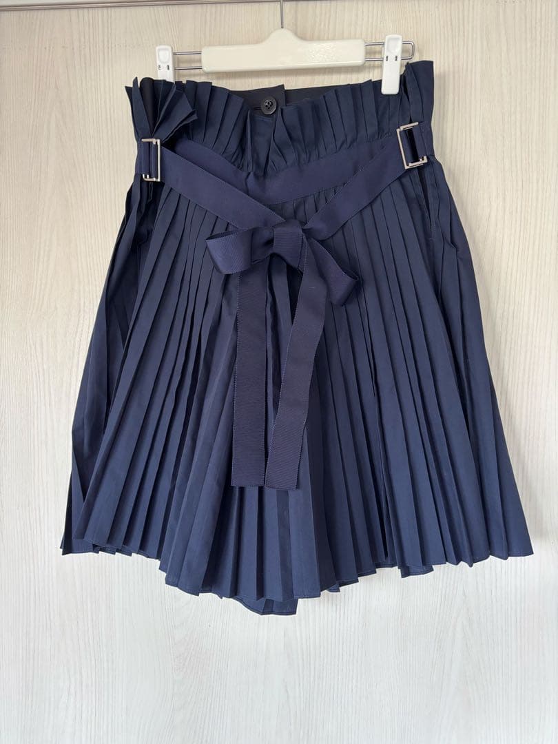 sacai プリーツキュロットスカート