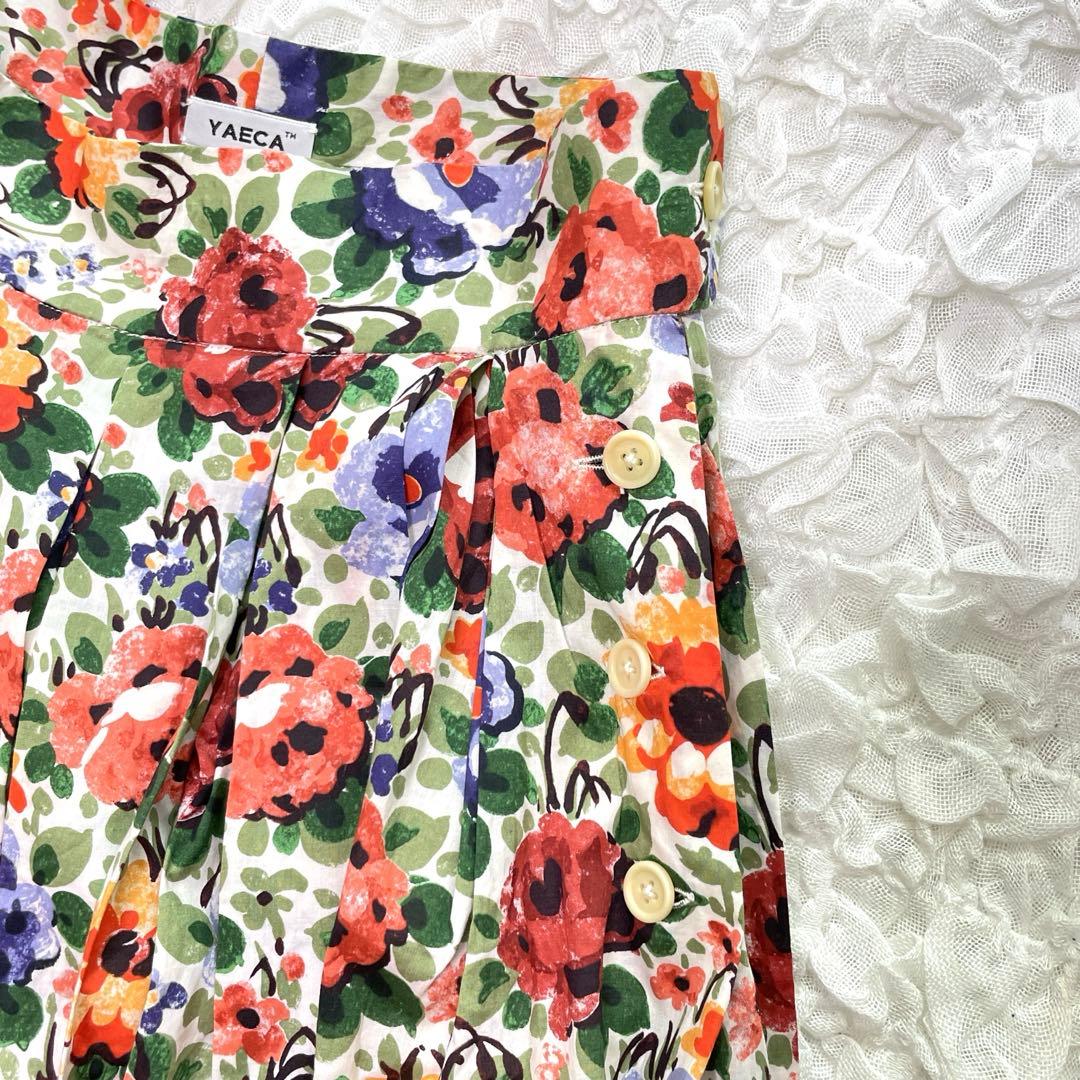 YAECA ヤエカ　リバティ タック キュロット　フローレンス　花柄　S　日本製