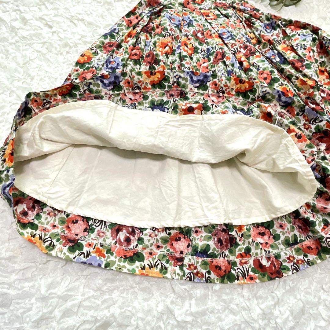 YAECA ヤエカ　リバティ タック キュロット　フローレンス　花柄　S　日本製