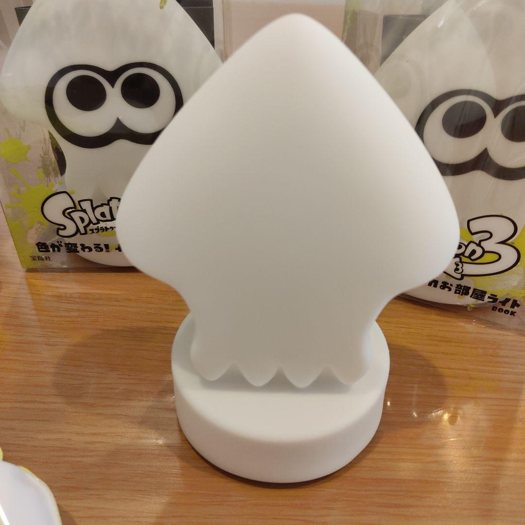 【新品あり】３個セット　スプラトゥーン3 色が変わる! イカお部屋ライトBOOK