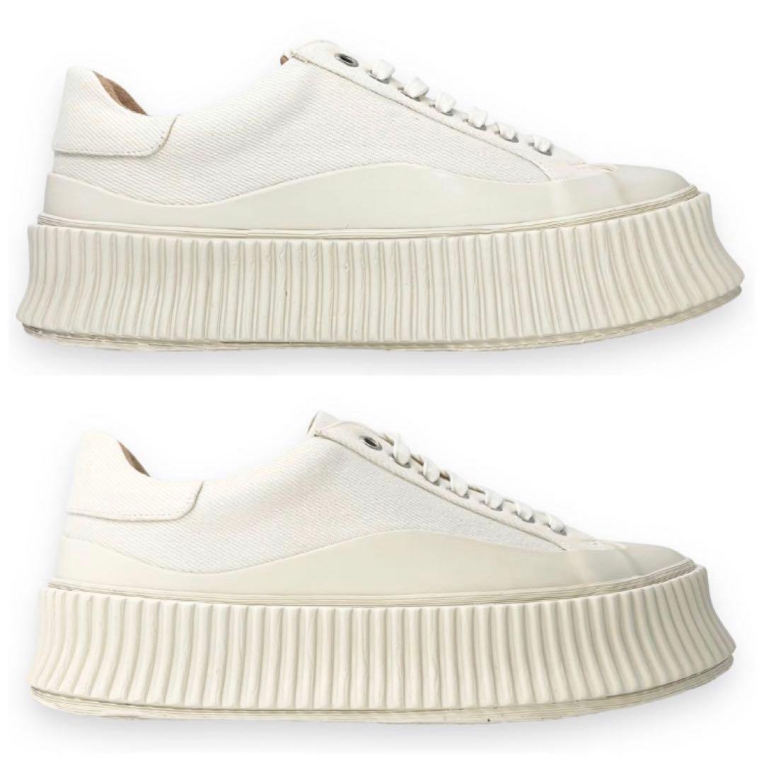 【新品】JIL SANDER プラットフォーム　レザー　スニーカー　38