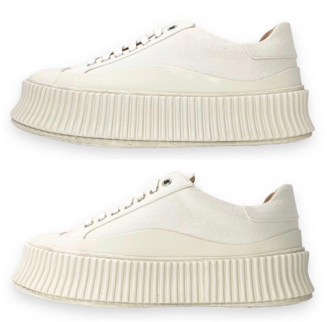 【新品】JIL SANDER プラットフォーム　レザー　スニーカー　38
